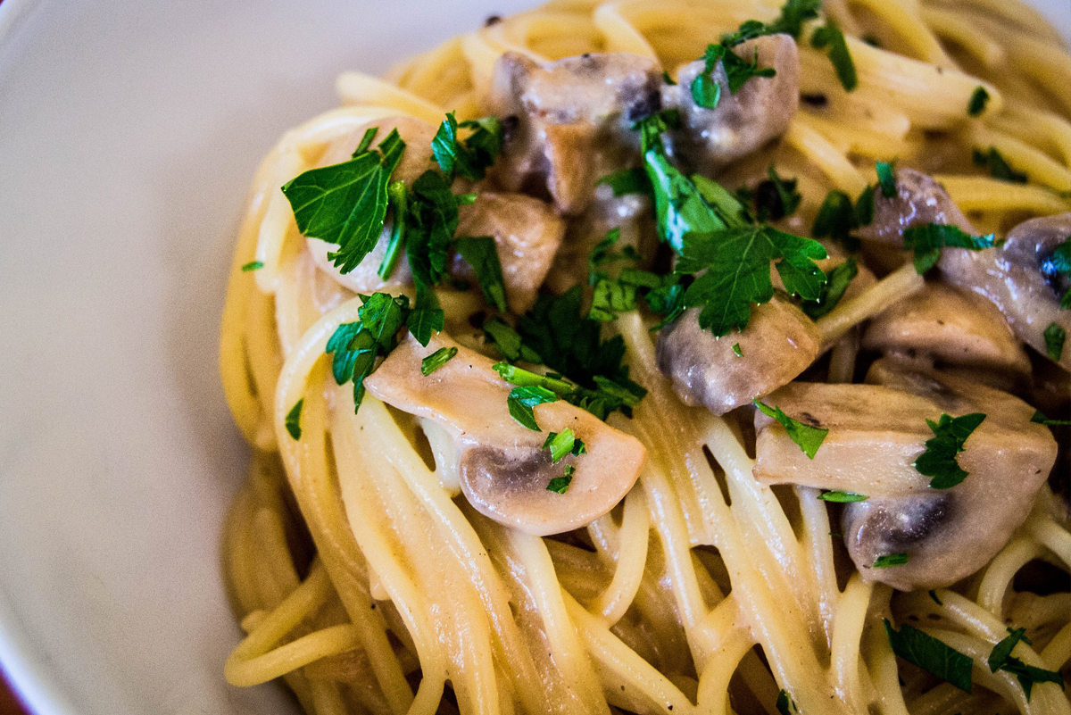 Pasta mit Pilzen
